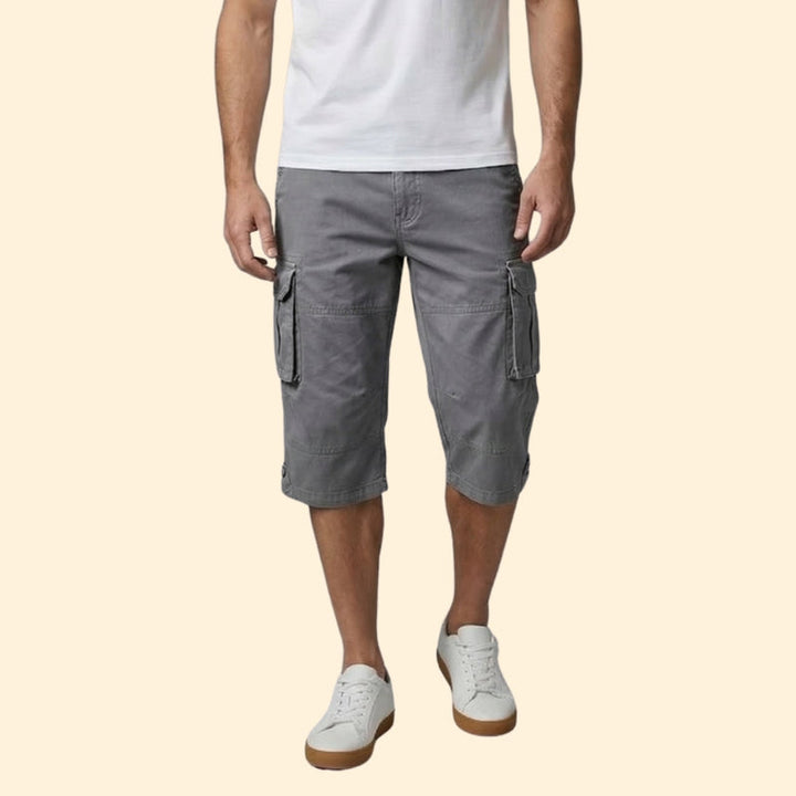 Men’s Versatile 3/4 Trousers with Adjustable Waist