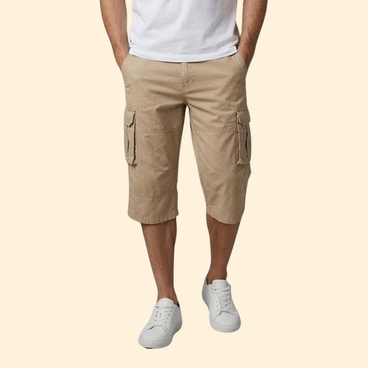 Men’s Versatile 3/4 Trousers with Adjustable Waist