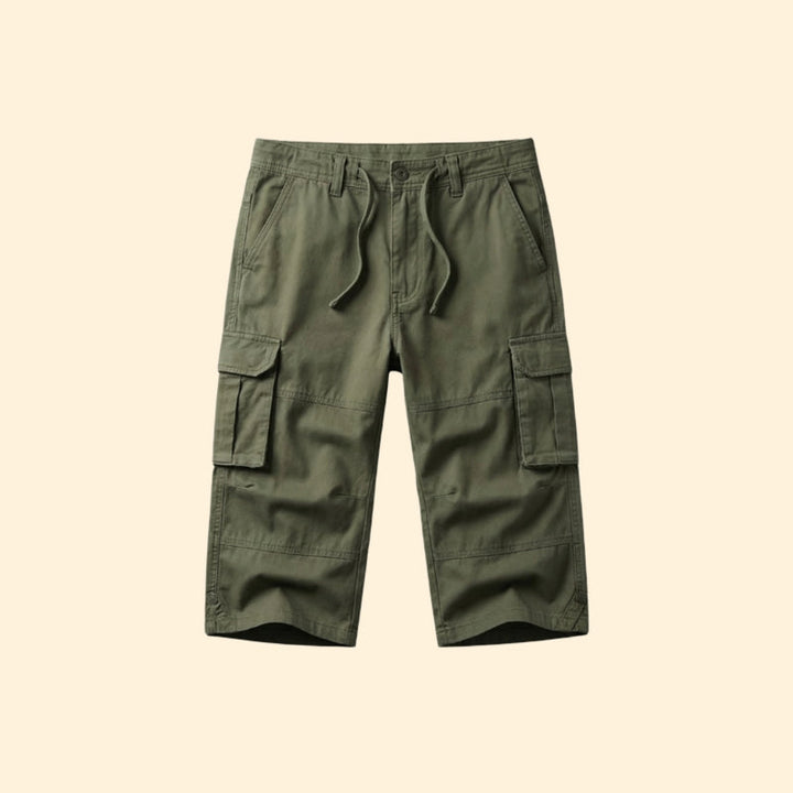 Men’s Versatile 3/4 Trousers with Adjustable Waist