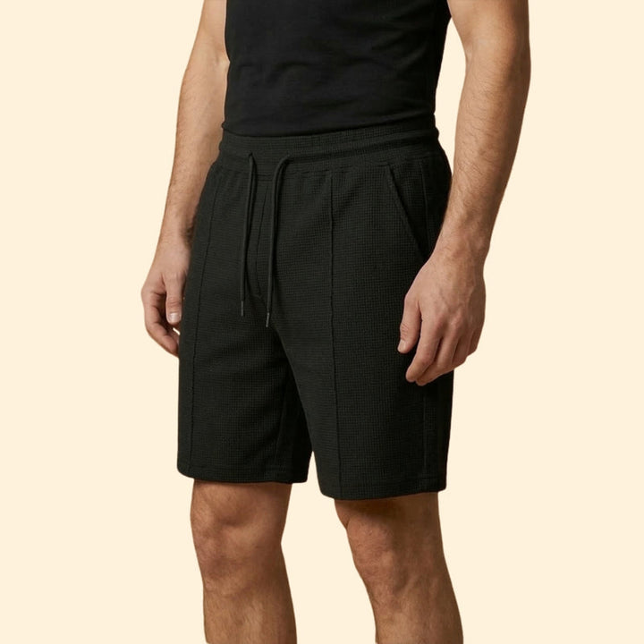 Men’s Waffle Shorts with Adjustable Waistband