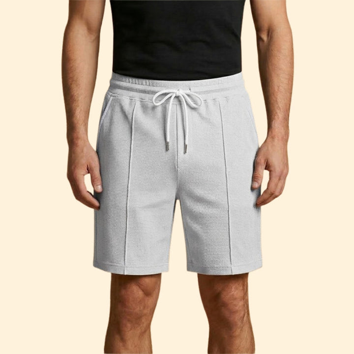 Men’s Waffle Shorts with Adjustable Waistband
