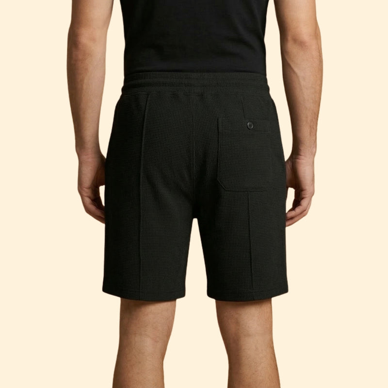 Men’s Waffle Shorts with Adjustable Waistband