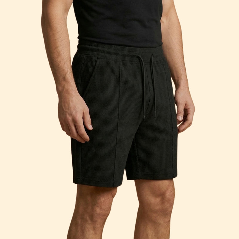 Men’s Waffle Shorts with Adjustable Waistband