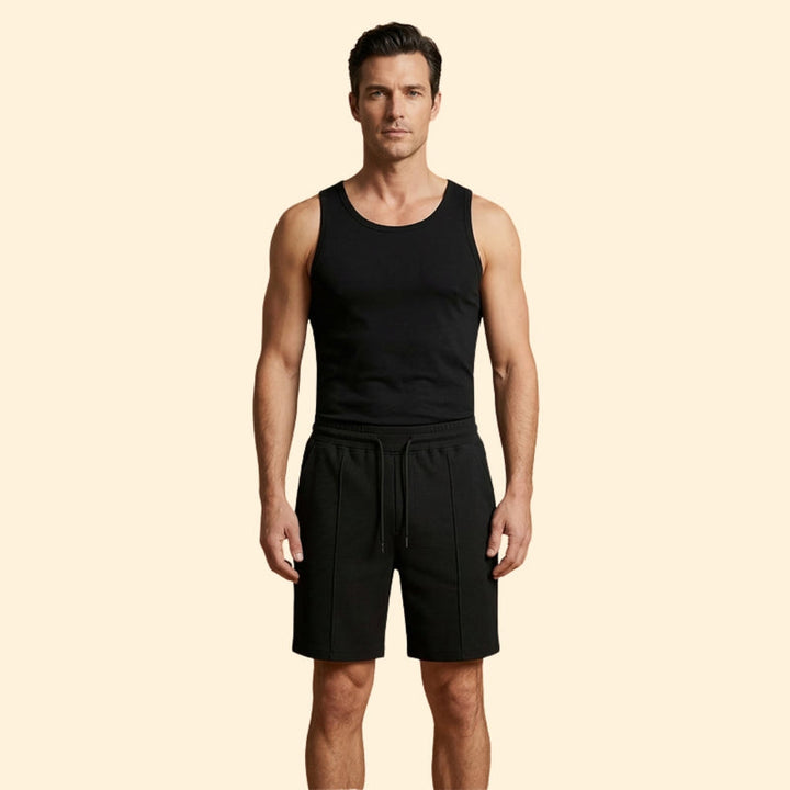 Men’s Waffle Shorts with Adjustable Waistband
