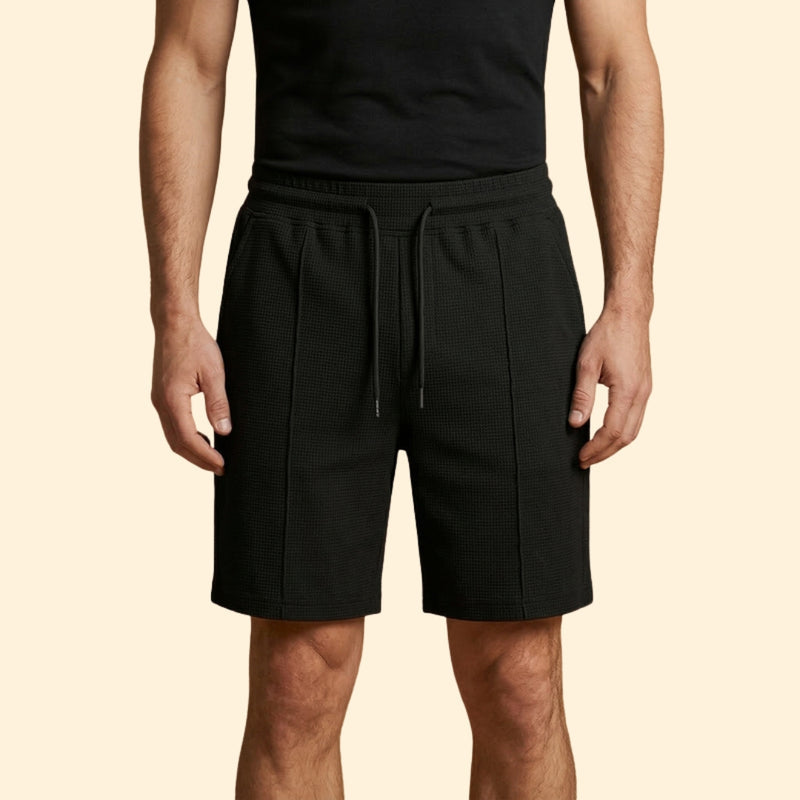 Men’s Waffle Shorts with Adjustable Waistband