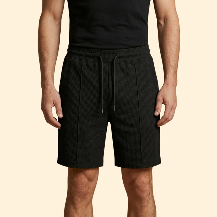 Men’s Waffle Shorts with Adjustable Waistband