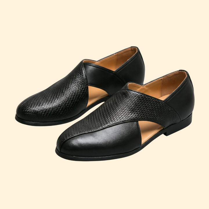 Men's Woven Leather Sandals