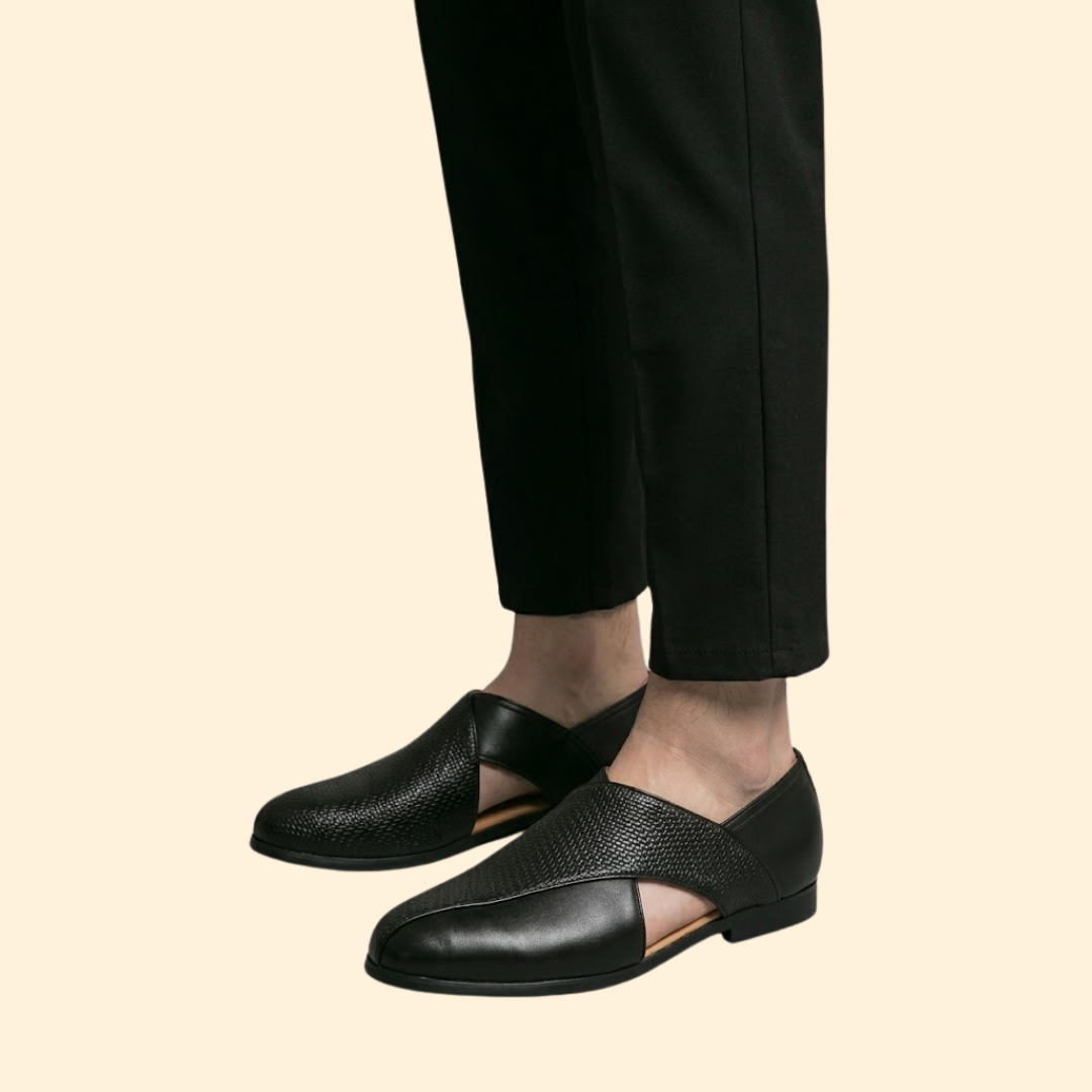 Men's Woven Leather Sandals