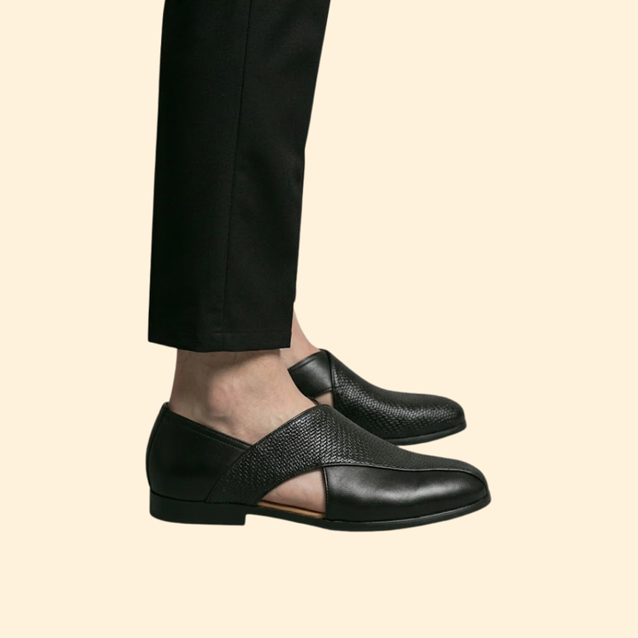 Men's Woven Leather Sandals