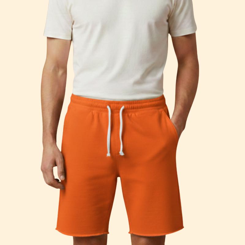 Men’s Knee-Length Shorts with Drawstring Waist