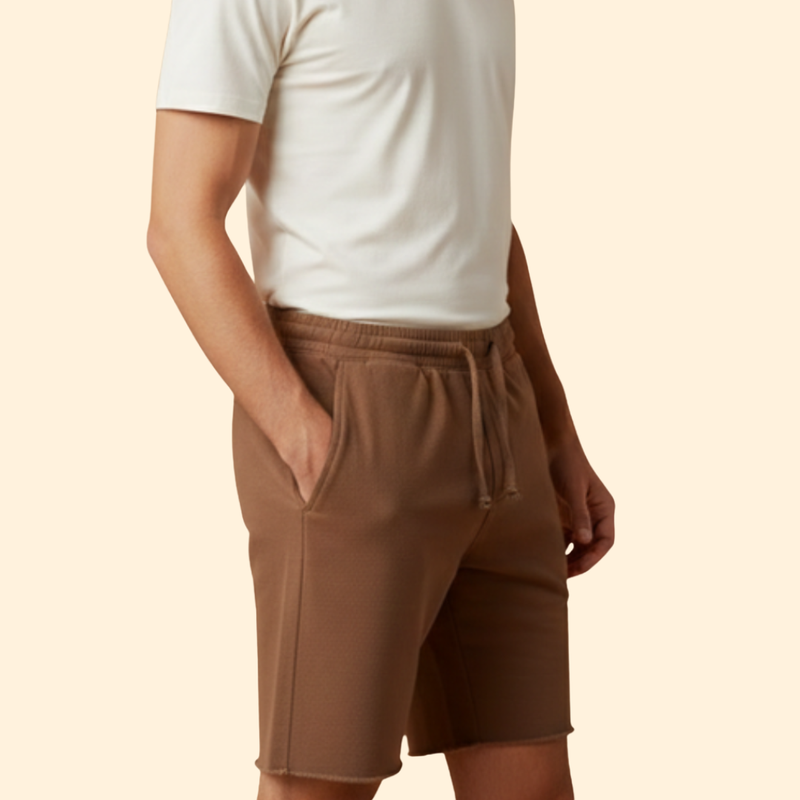 Men’s Knee-Length Shorts with Drawstring Waist