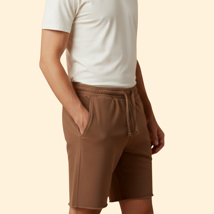 Men’s Knee-Length Shorts with Drawstring Waist