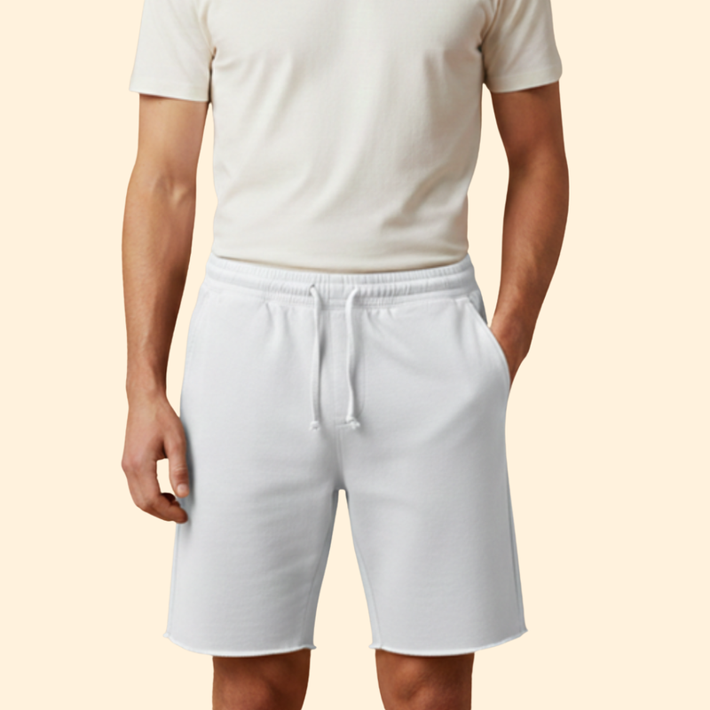 Men’s Knee-Length Shorts with Drawstring Waist