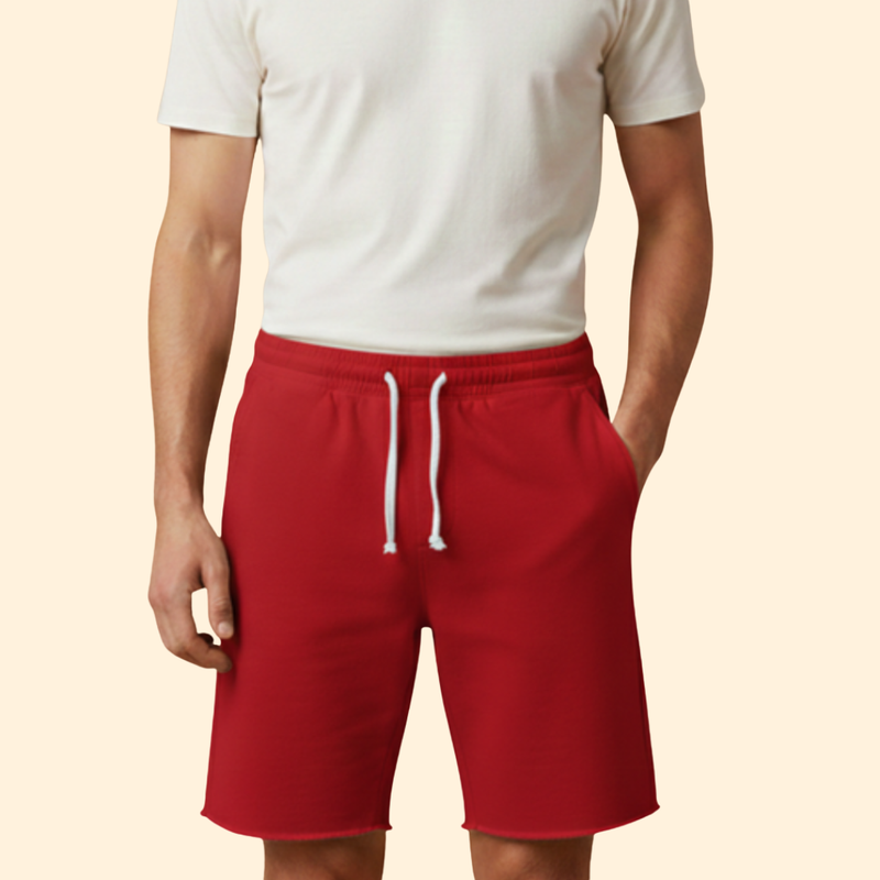 Men’s Knee-Length Shorts with Drawstring Waist
