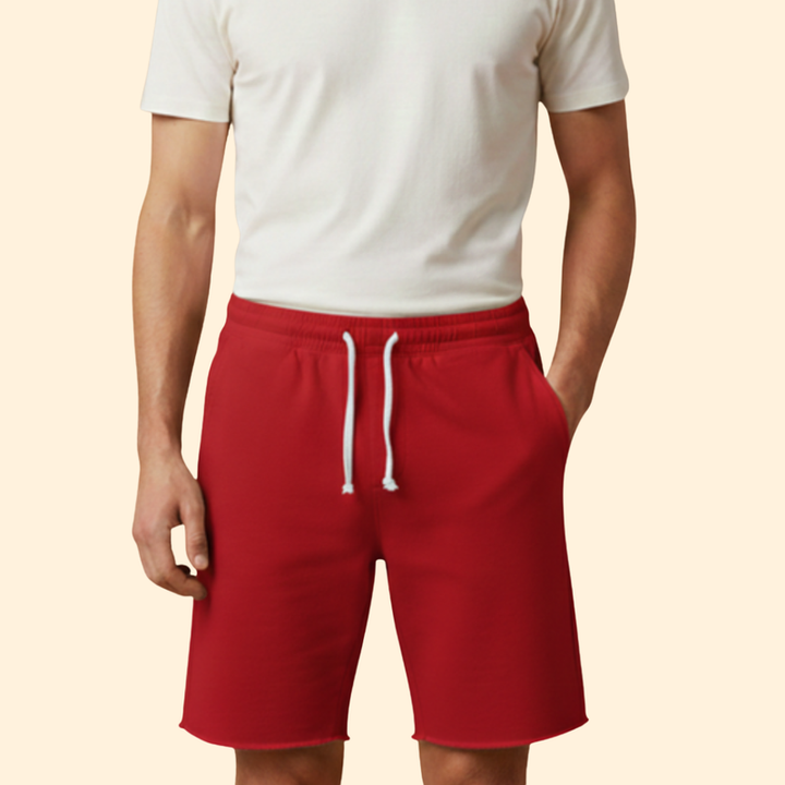 Men’s Knee-Length Shorts with Drawstring Waist