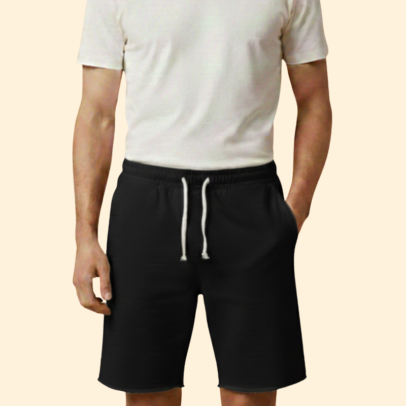Men’s Knee-Length Shorts with Drawstring Waist