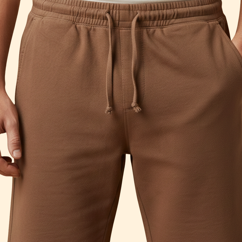 Men’s Knee-Length Shorts with Drawstring Waist