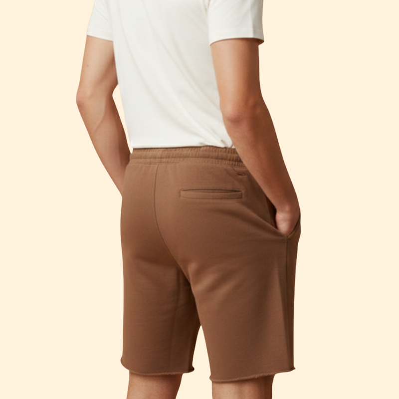 Men’s Knee-Length Shorts with Drawstring Waist