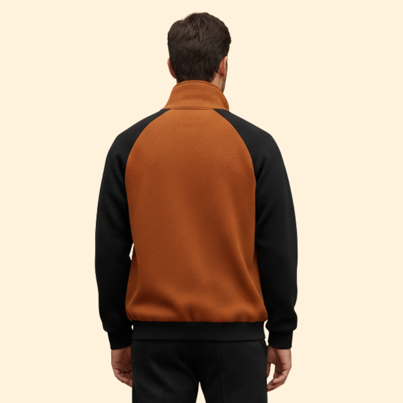 Men’s Bomber Jacket Set with Zip Pockets