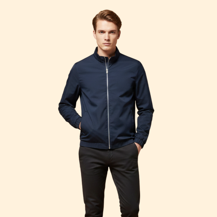 Men’s Bomber Jacket with Elastic Cuffs