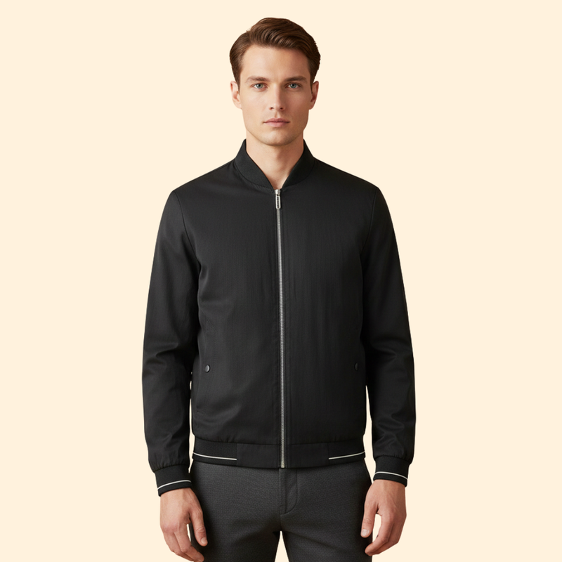 Men’s Bomber Jacket with Sporty Design