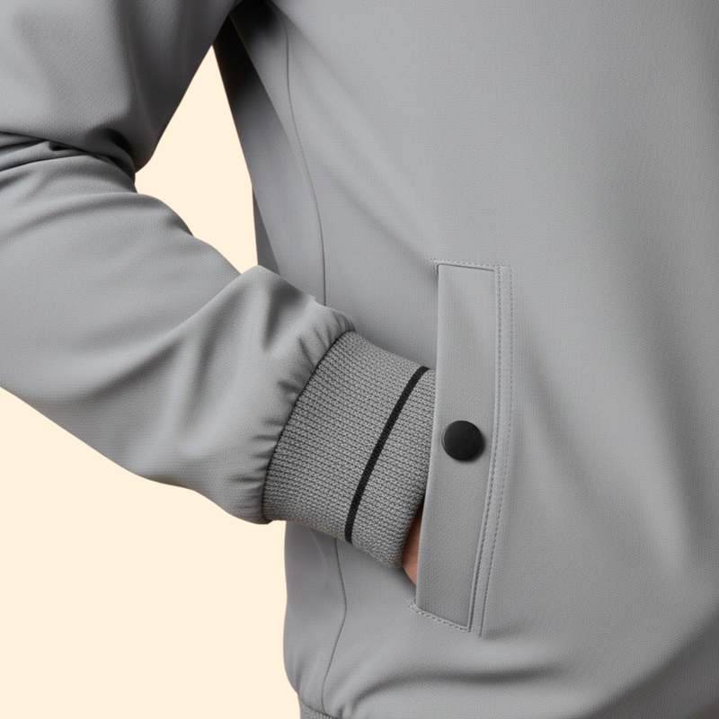 Men’s Bomber Jacket with Sporty Design