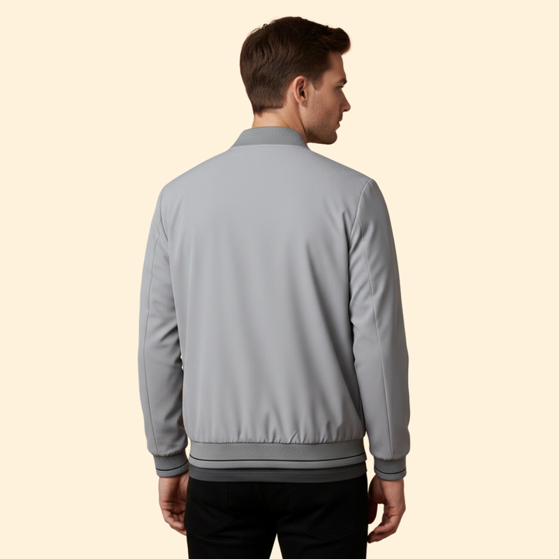 Men’s Bomber Jacket with Sporty Design