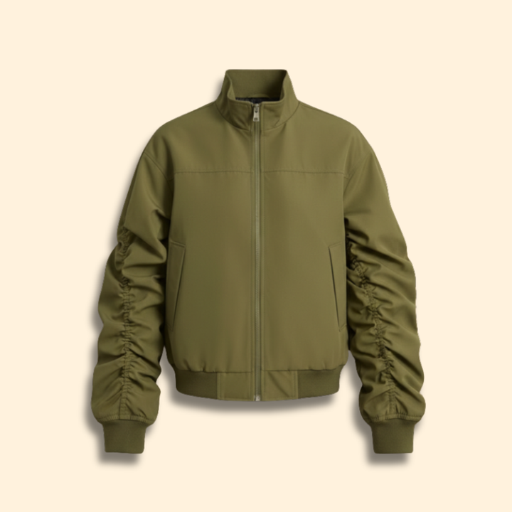 Men’s Bomber Jacket with Structured Sleeves