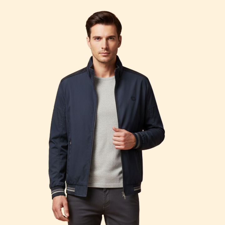 Men’s Bomber Jacket with Zipper Pockets
