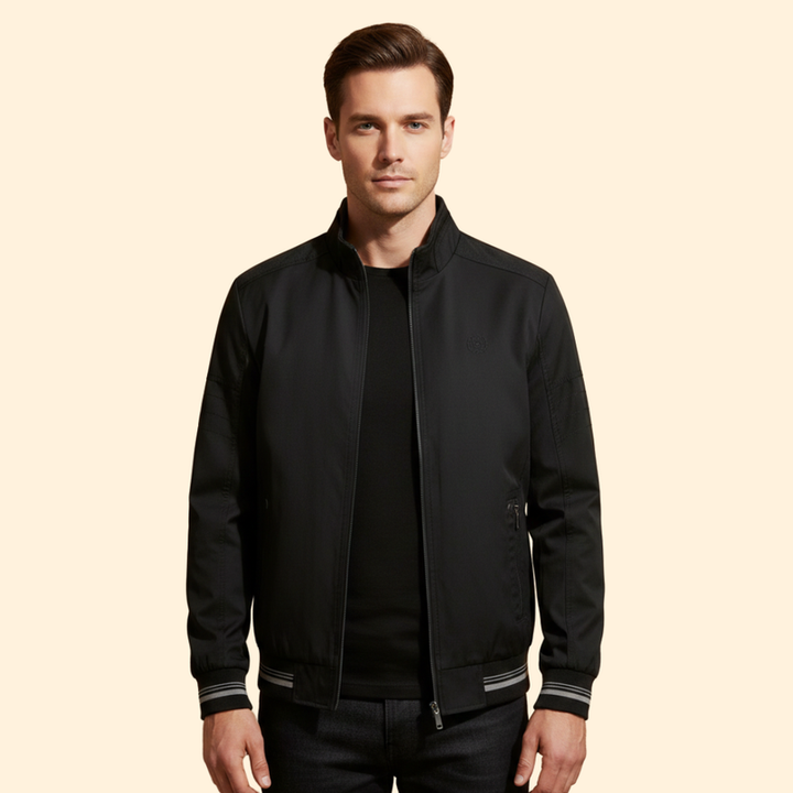 Men’s Bomber Jacket with Zipper Pockets