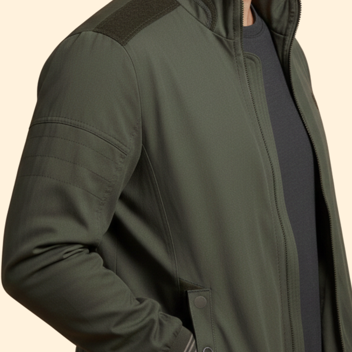Men’s Bomber Jacket with Zipper Pockets