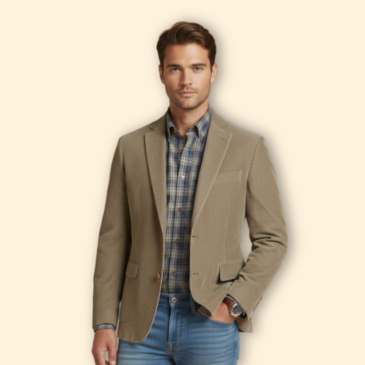 Men’s Button Front Jacket with Lapels