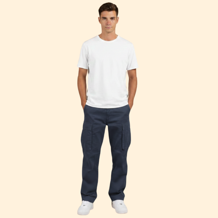 Men’s Cargo Trousers with Side Flap Pockets