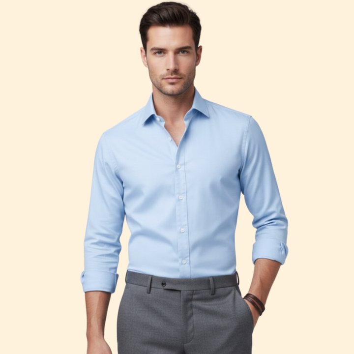 Tommy Men’s Classic Fit Shirt with Button Closure