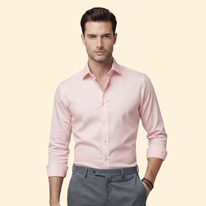 Tommy Men’s Classic Fit Shirt with Button Closure