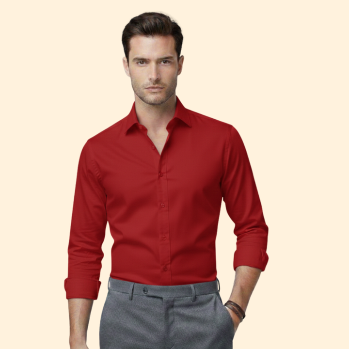 Tommy Men’s Classic Fit Shirt with Button Closure