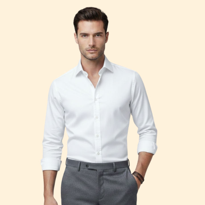 Tommy Men’s Classic Fit Shirt with Button Closure