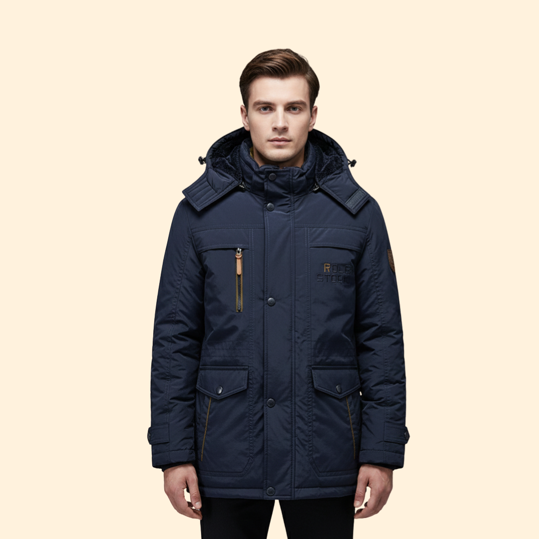 Men’s Hooded Jacket with Fleece Lining
