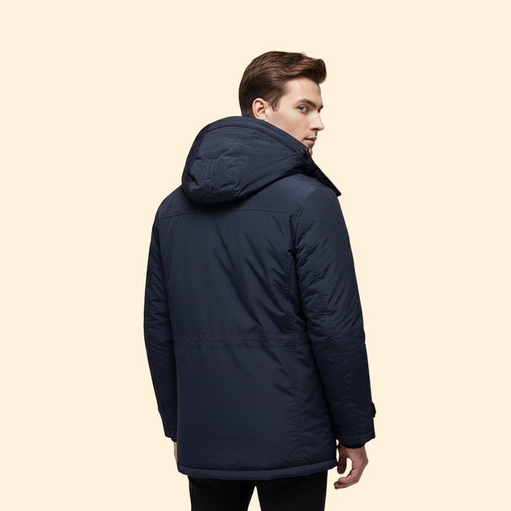 Men’s Hooded Jacket with Fleece Lining