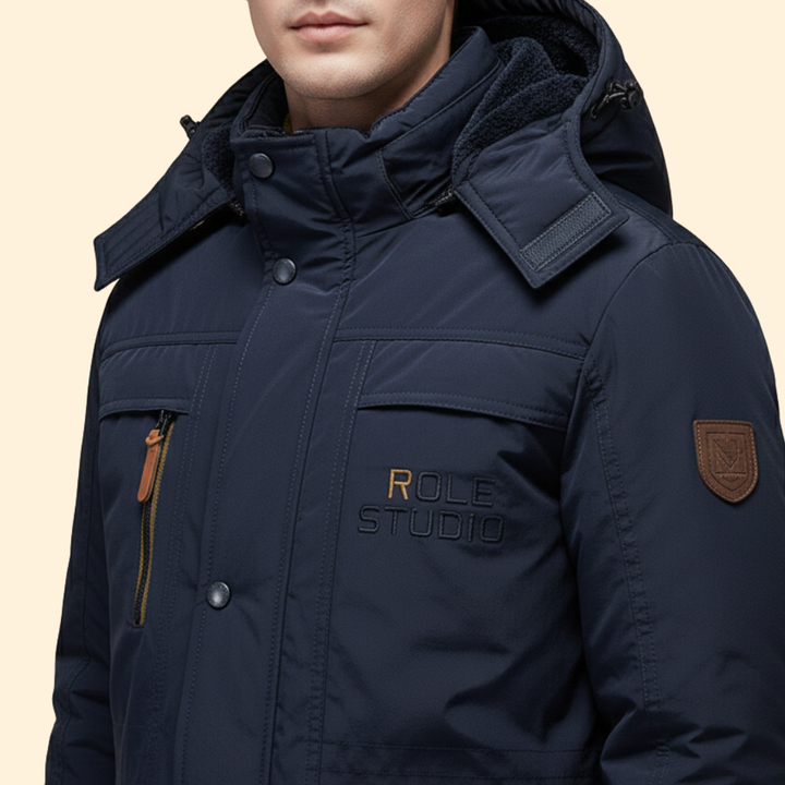 Men’s Hooded Jacket with Fleece Lining