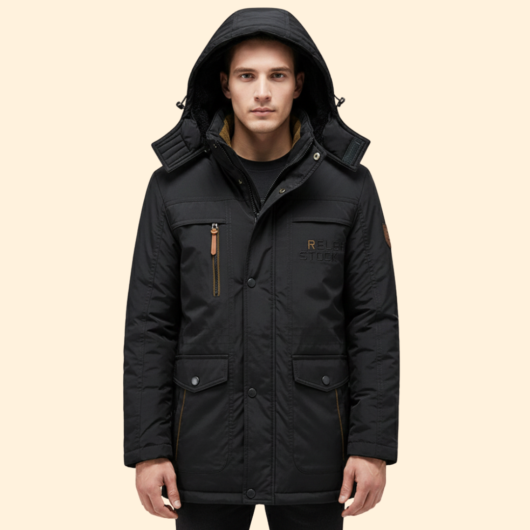 Men’s Hooded Jacket with Fleece Lining