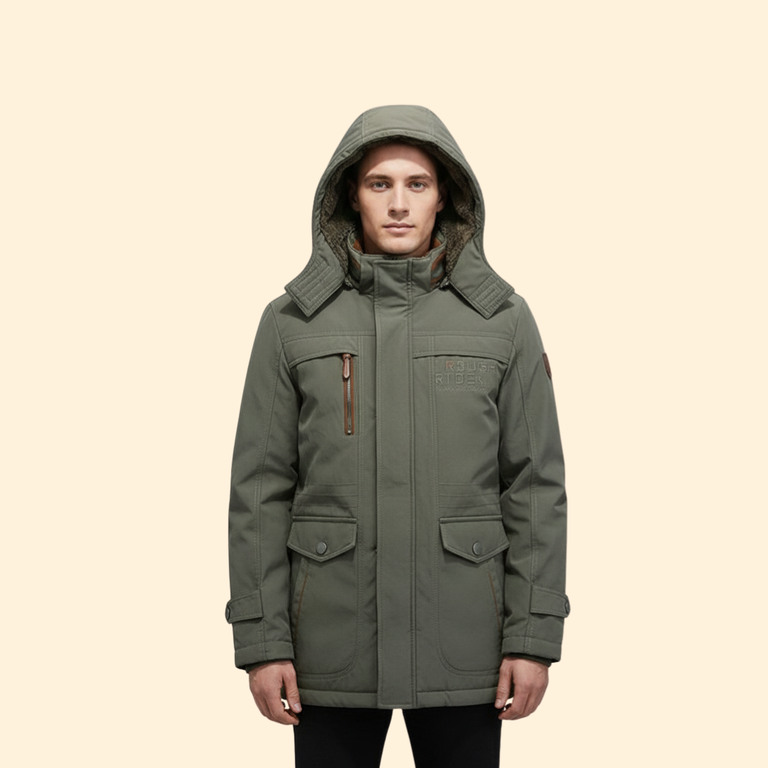 Men’s Hooded Jacket with Fleece Lining