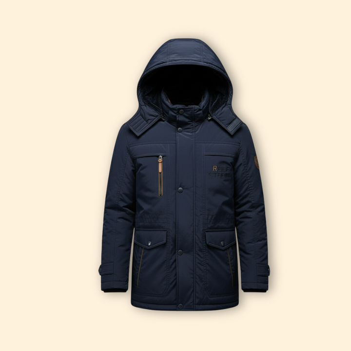 Men’s Hooded Jacket with Fleece Lining