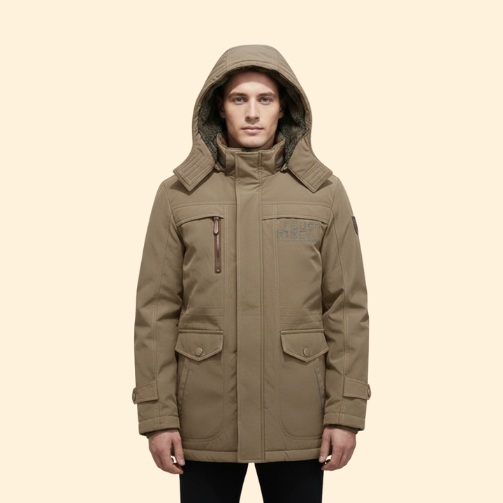 Men’s Hooded Jacket with Fleece Lining