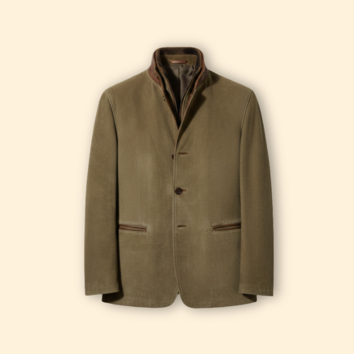 Men’s Jacket with Button Front Closure