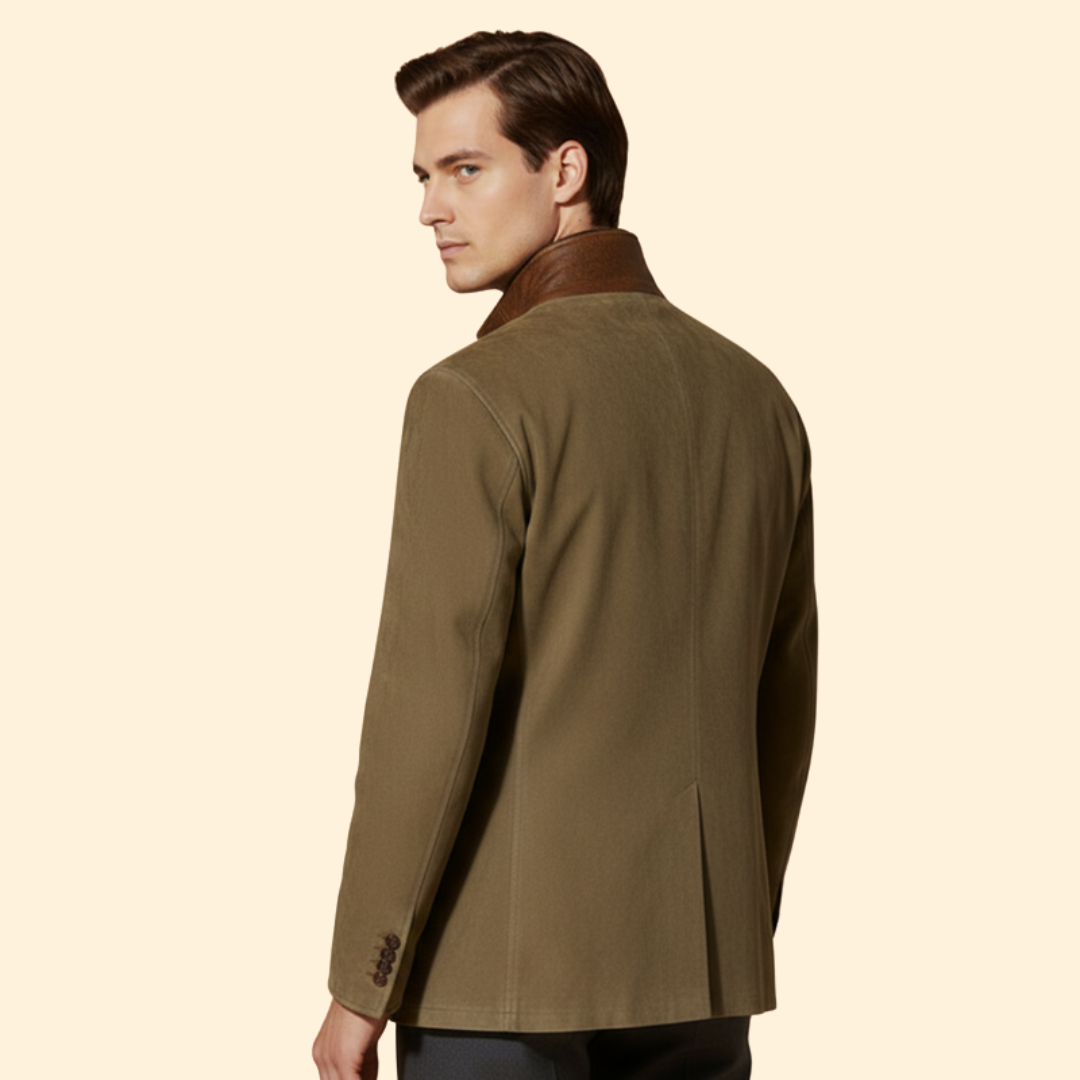 Men’s Jacket with Button Front Closure