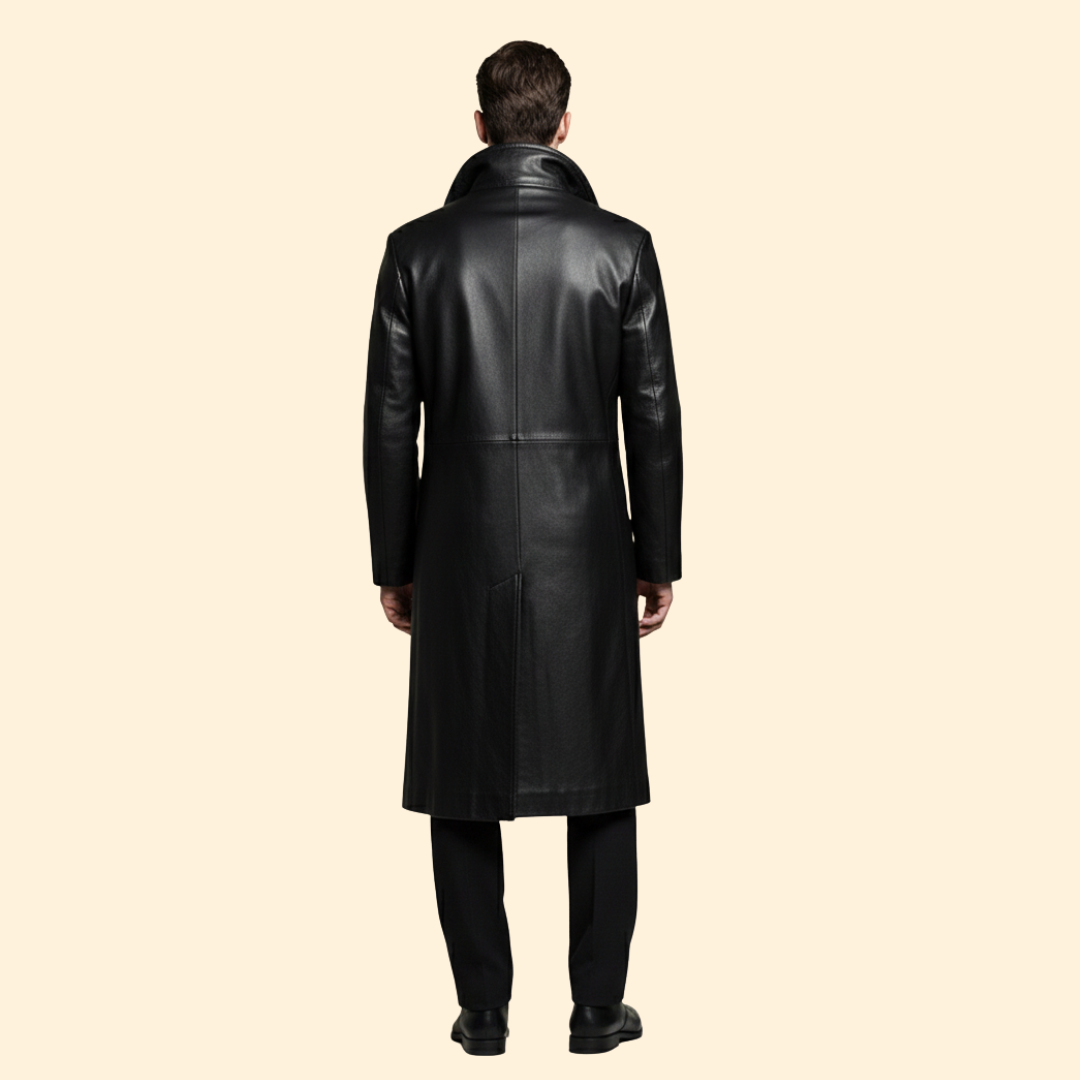 Men’s Trench Coat with Wide Lapels