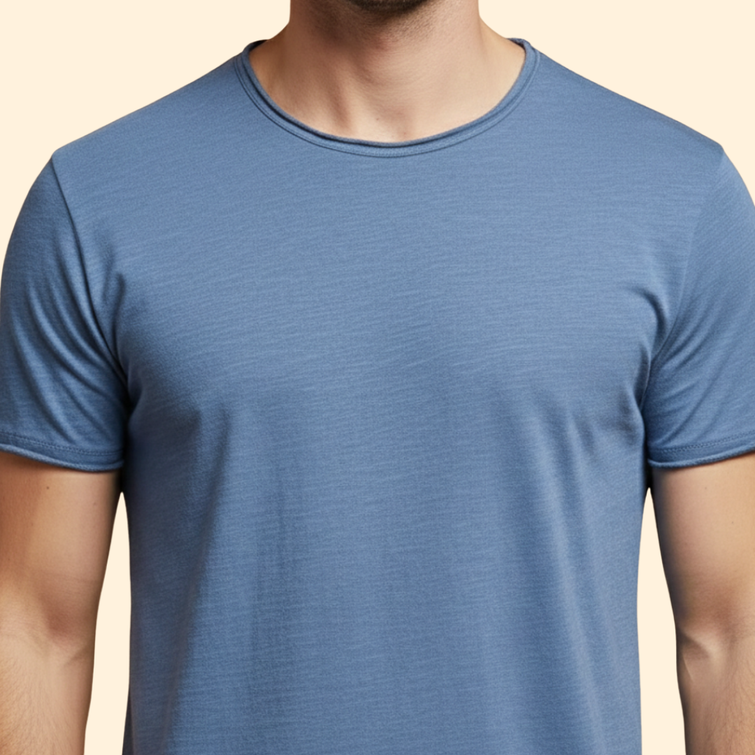 Men’s Casual T-Shirt with Round Neck