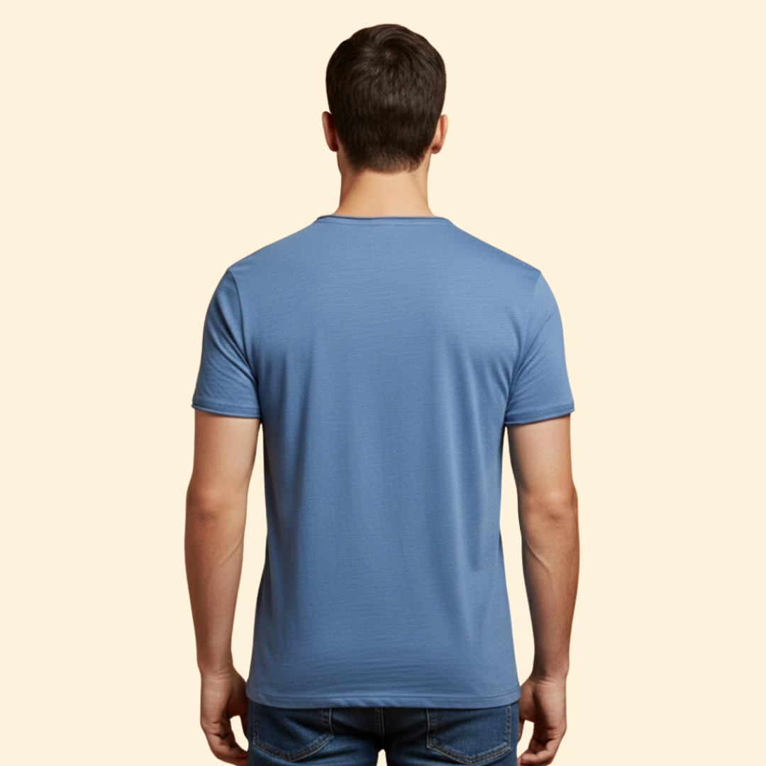 Men’s Casual T-Shirt with Round Neck