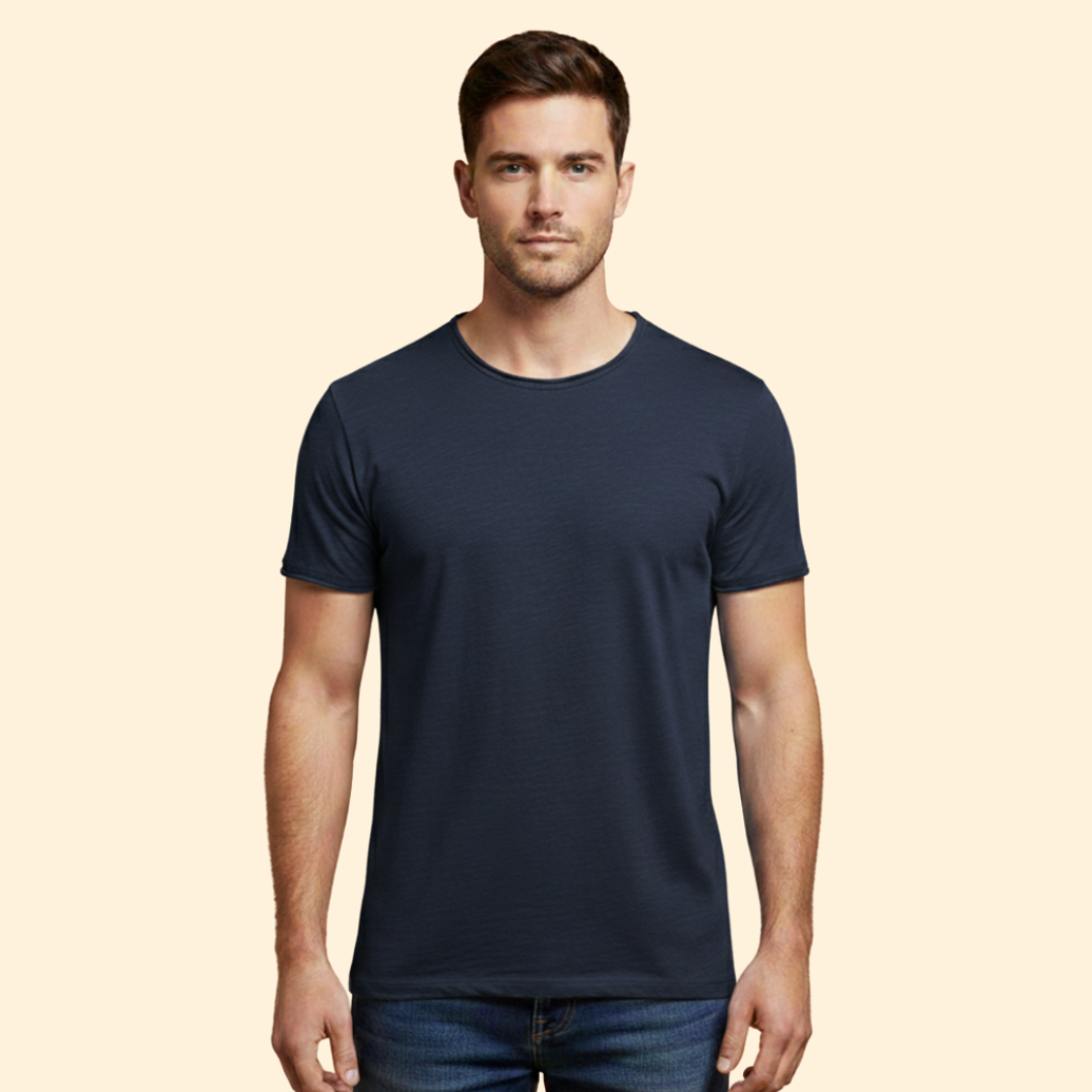 Men’s Casual T-Shirt with Round Neck